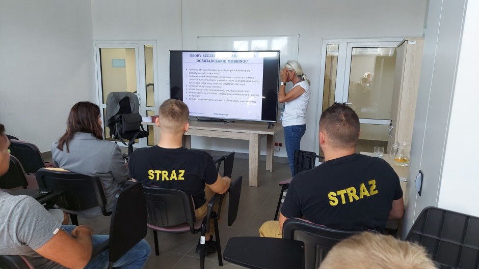 Szkolenie na temat stresu dla Państwowej Straży Pożarnej w Miliczu