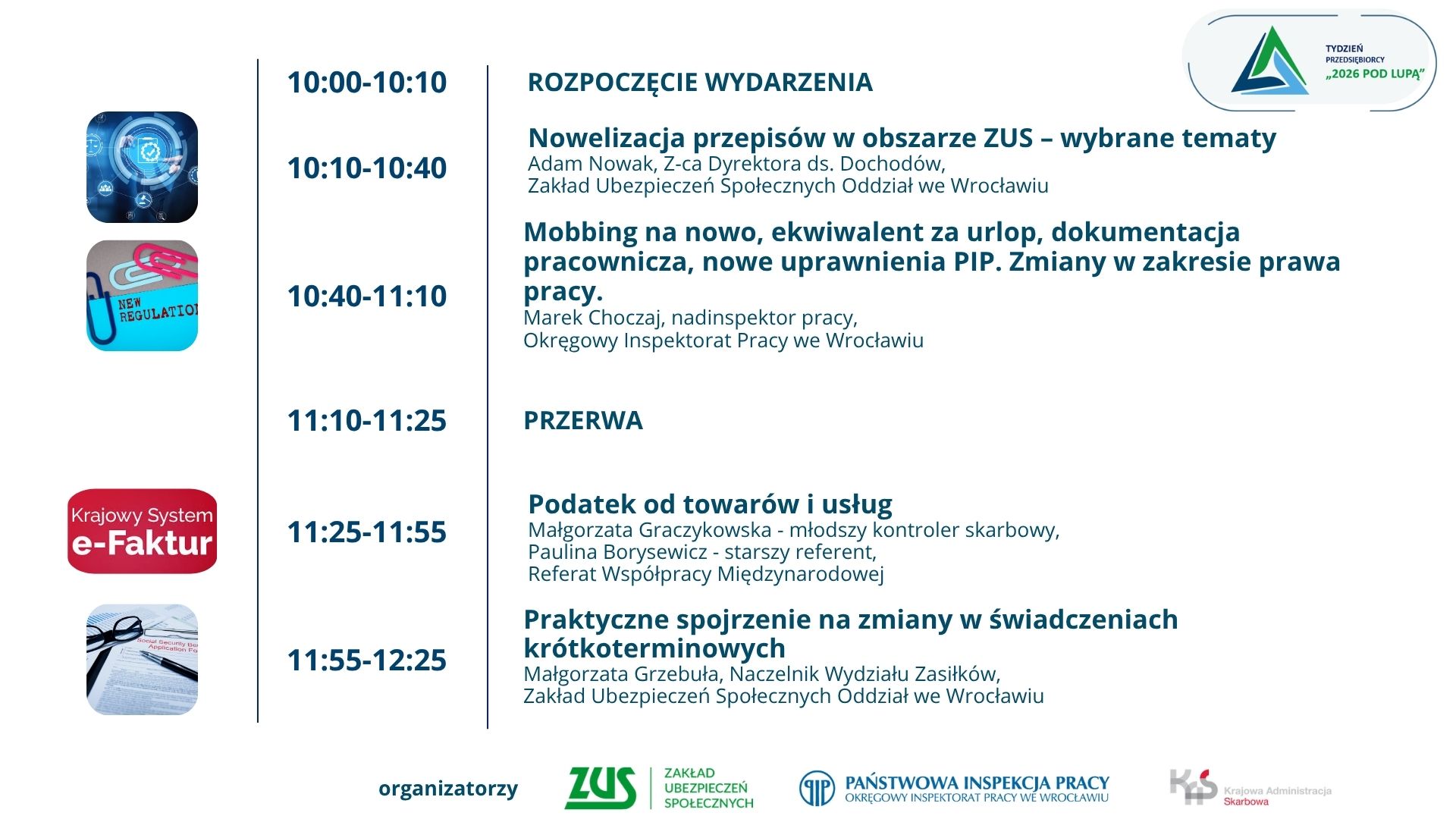 Grafika z programem seminarium