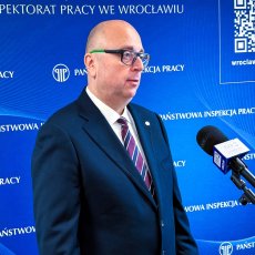 Okręgowy Inspektor Pracy we Wrocławiu udziela wywiadu dla telewizji