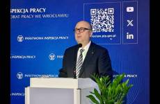 Andrzej Pogórski Okręgowy Inspektor Pracy we Wrocławiu otwiera wydarzenie