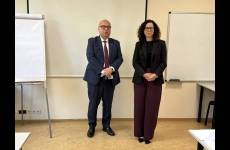 Okręgowy Inspektor Pracy we Wrocławiu Andrzej Pogórski i Zastępczyni Głównego Inspektora Pracy Urszula Langer