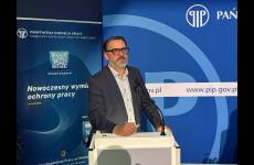 Sędzia Marcin Sosiński podczas referatu