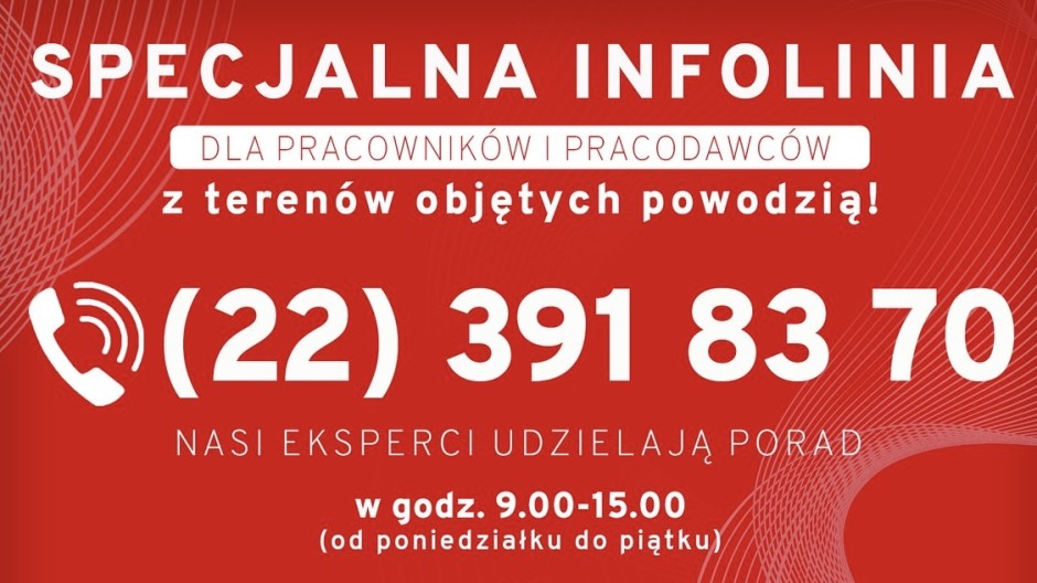 Infolinia dla powodzian