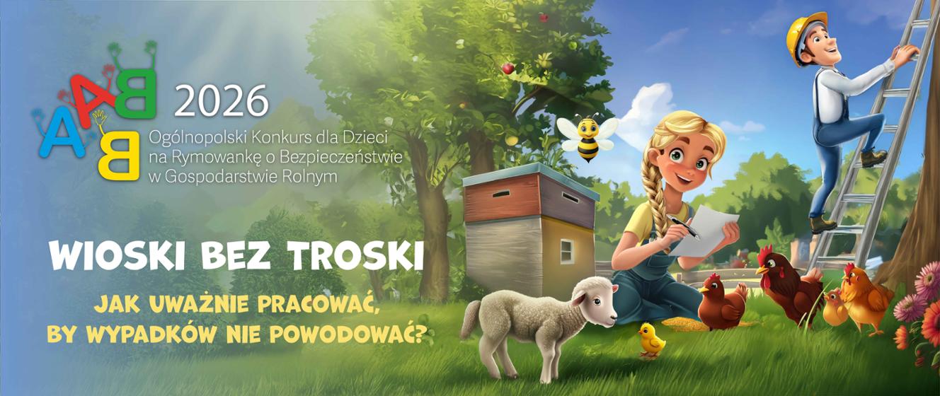 Grafika z nazwą konkursu - Wioski bez troski