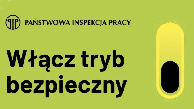 Grafika z napisem włącz tryb bezpieczny