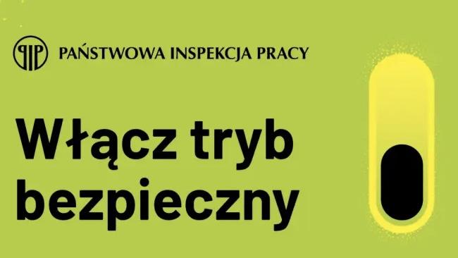 Grafika z napisem włącz tryb bezpieczny